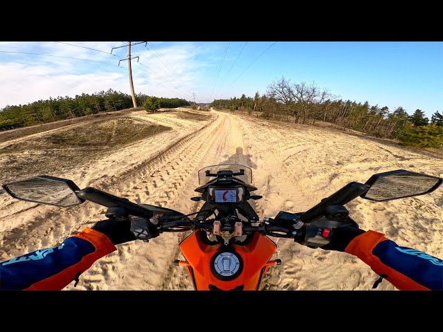 Conquering the Sand on a KTM 390 Adventure
