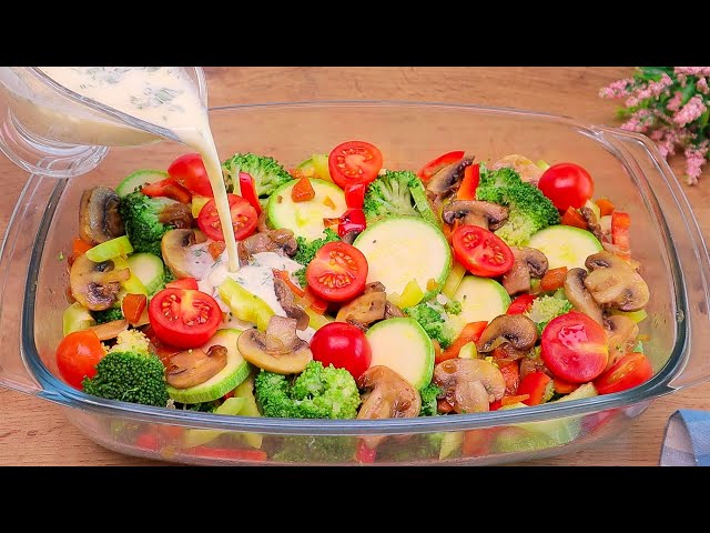 You'll want to make this vegetable casserole every day! Broccoli casserole with mushrooms and zucch