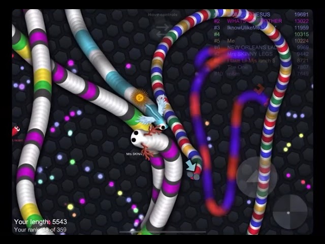 Getting 1st on the leaderboard again !! Slither.io