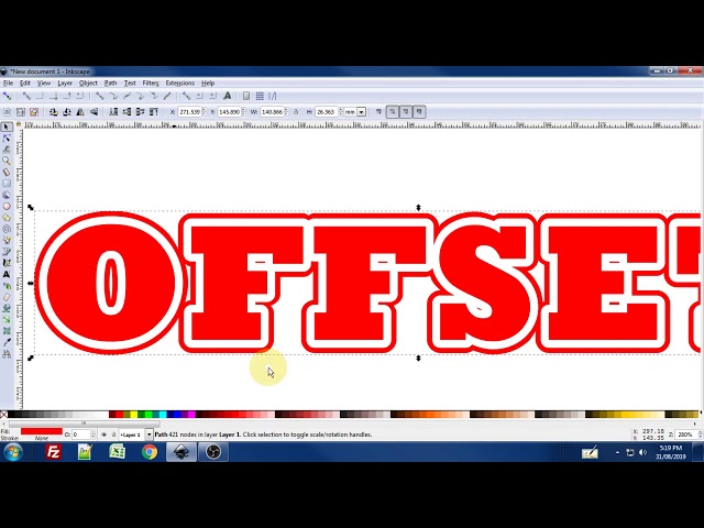 linked offset text in Inkscape (for versions previous to version 1.0)