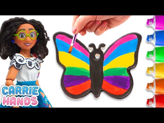 Disney Encanto Mirabel Paints A Beautiful DIY Butterfly For Isabela 🎨🦋| Craft Videos For Kids