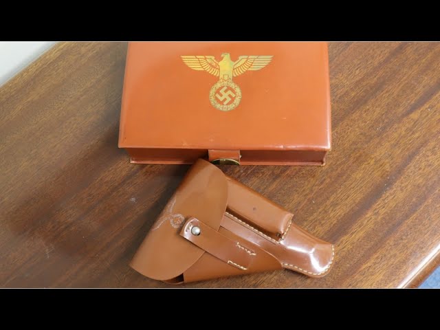 Nazi Party Leader Walther PPK Vinyl Presentation Case and Holster