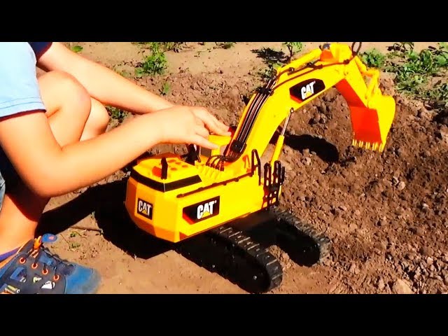 Excavator for children Tractor for Kids Construction trucks for children video for kids