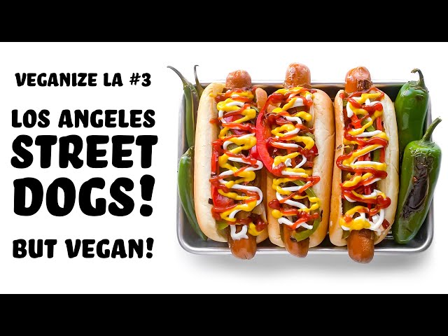 BACON Wrapped HOT DOGS, BUT VEGAN! Veganize LA #3 #Shorts