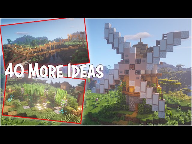Over 40 More Great Build Ideas for Minecraft Survival | World Download for Minecraft 1.18