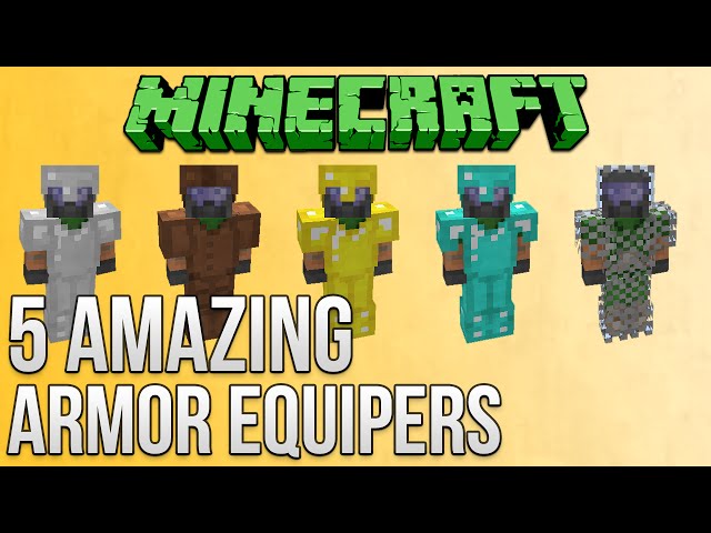 Minecraft: 5 Amazing Armor Equipers Tutorial