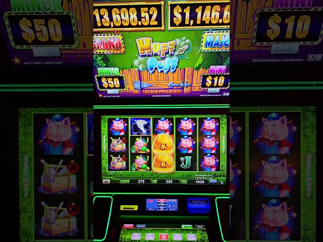 Easy Money Playing a Huff N Puff Slot