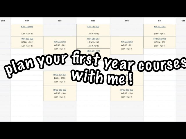 PLAN YOUR UBC SCIENCE COURSES WITH ME | maddy a