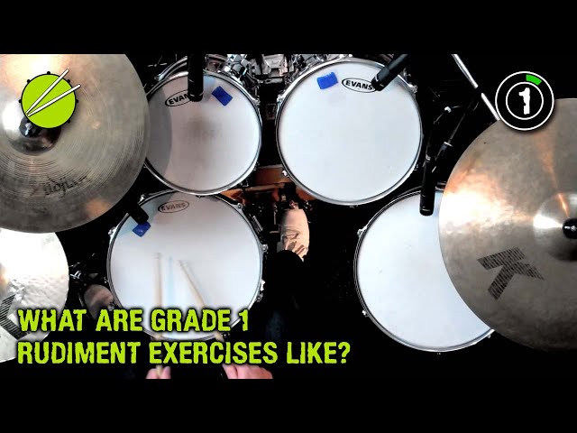Typical Grade 1 Level Drumming - Rudiment Exercise no. 1 (Trinity 2014-19)