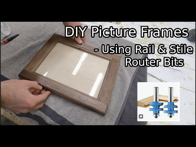 DIY Picture Frames Using Rail & Stile Router Bits || Black Walnut Picture Frames