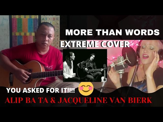 Alip Ba Ta "More Than Words" Fingerstyle Guitar & Jacqueline Van Bierk (Extreme Cover)