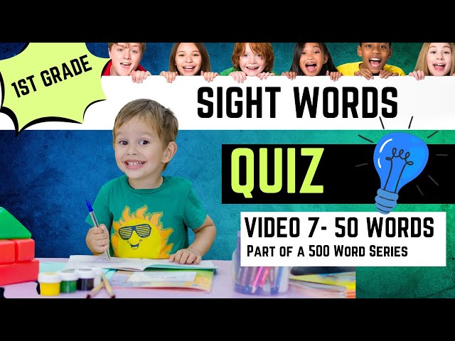 Exciting Sight Words Quiz for 1st Grade Kids | Interactive Learning Fun!