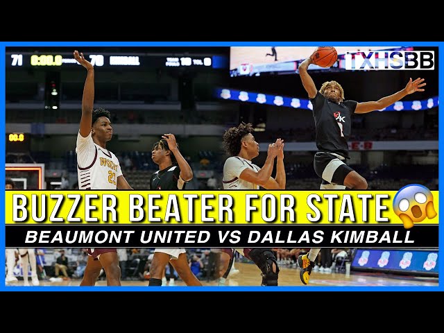 Buzzer Beater For State 🚨Beaumont United vs Dallas Kimball!!