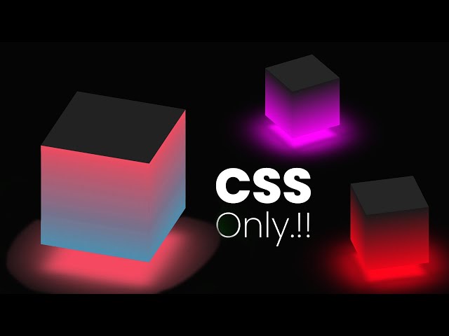 Learn 3D Cube Animation Effects with HTML and CSS | Web Development Tutorial