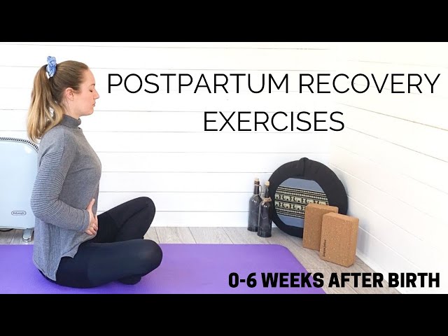 POSTPARTUM EXERCISES FOR FASTER RECOVERY | 0-6 Weeks After Birth Healing Exercises | LEMon Yoga