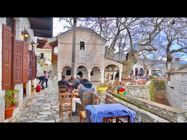 Makrinitsa, Greece 🇬🇷 | THE BEST VILLAGES IN GREECE | 4K 60fps HDR Walking Tour