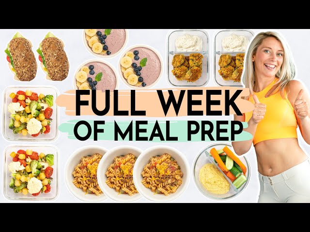 1 WOCHE MEAL PREP | Abnehmen mit Meal Prep Rezepten + Wochenplan zum Vorkochen