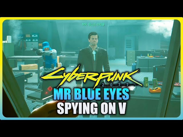 Cyberpunk 2077 Phantom Liberty - Mr Blue Eyes Spying on V in The Killing Moon