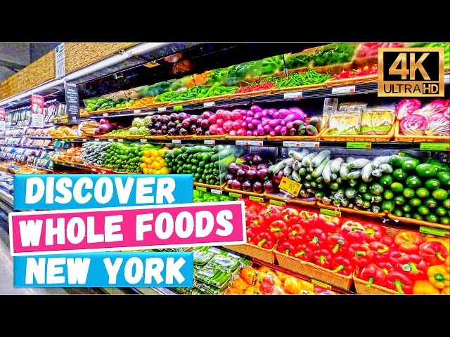 🇺🇸 Probably the BEST WHOLE FOODS in New York 🗽 USA [4k video]