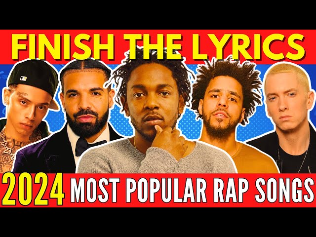 FINISH THE LYRICS - Most Streamed Rap Songs EVER 📀2024 Update 🎵 Music Quiz