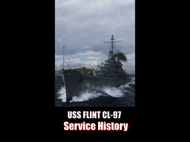 USS Flint Atlanta Class Light Cruiser CL #shorts #worldofwarships #warships