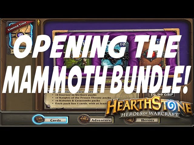 Hearthstone: Opening the Mammoth Bundle (Year of the Mammoth Packs)