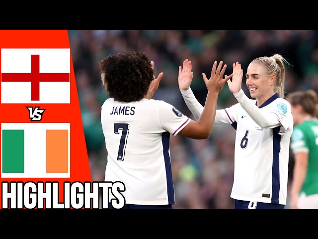 England vs Ireland | All Goals & Highlights | Women's Euro Qualifier | 09/04/24
