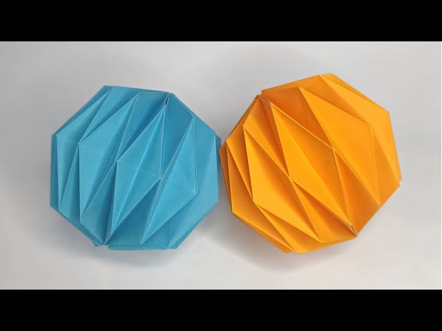 Origami BAUBLE tutorial | How to make a paper bauble