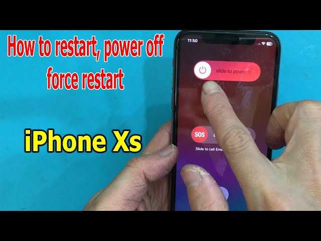 How to restart, power off, force restart iPhone Xs