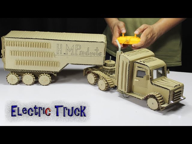 Awesome Truck ! How to Make a Container Truck with cardboard at Home
