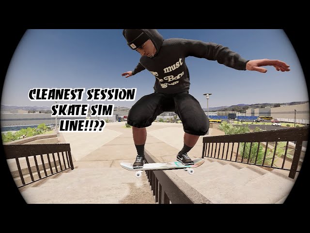 CLEANEST SESSION SKATE SIM LINE YOU"VE SEEN! (I'M SERIOUS)