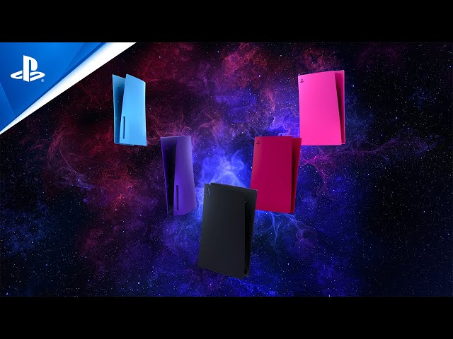 Façades pour console PS5 - Starlight Blue, Galactic Purple et Nova Pink