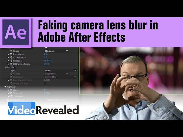 Faking camera lens blur in Adobe After Effects