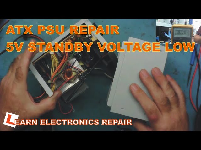 LER #057 ATX PSU Repair - 5V Standby Voltage Low - Will Not Start.  Component level Repair