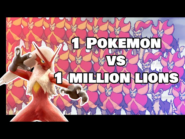 One Pokemon vs One Million Lions Experiment