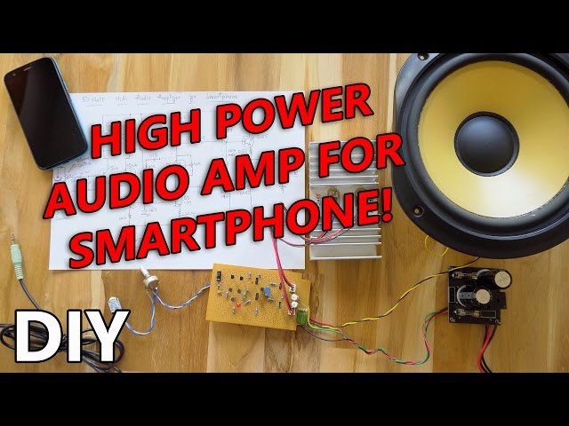 How to make High Power Audio Amplifier for Smartphone!