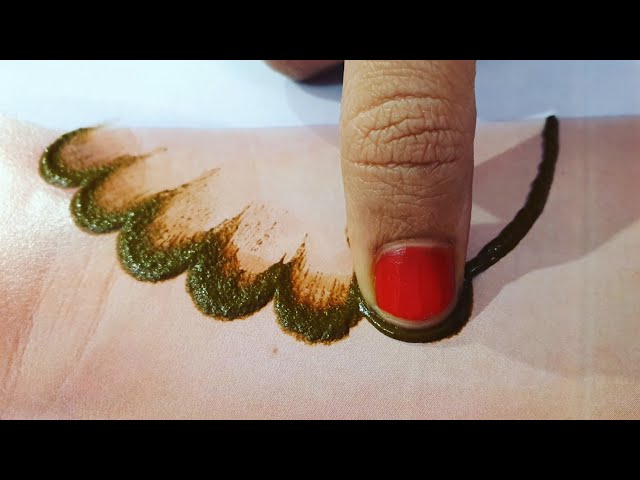 Most Easy Trick For Arabic Shade Mehndi | How To Apply Arabic Shade Mehndi With Finger Tip