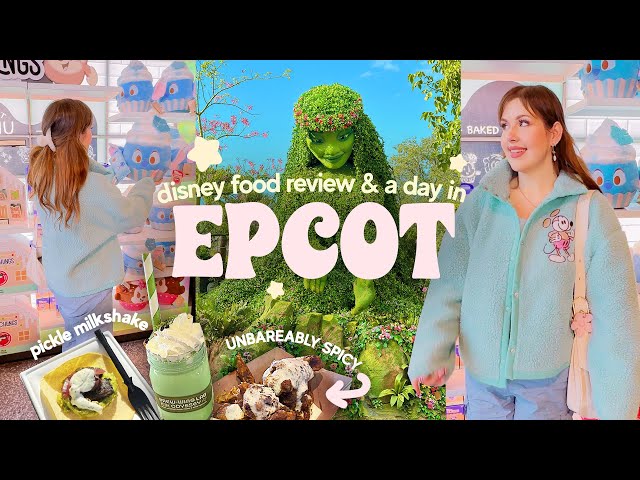 Disney world vlog ✿ We tried some delicious foods in Epcot & First time at the HUGE Moana Attraction