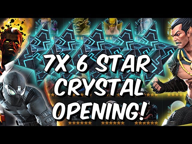 7x 6 Star Crystal Opening - 75,000 6 Star Shards - Marvel Contest of Champions