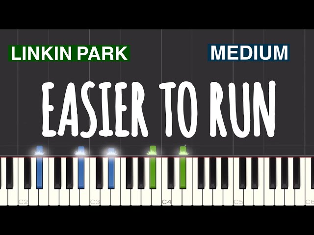 Linkin Park - Easier To Run Piano Tutorial | Medium