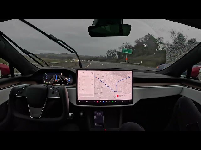 San Francisco to San Jose in Heavy Rain on Tesla Full Self-Driving Beta 11.4.9 with 0 Interventions