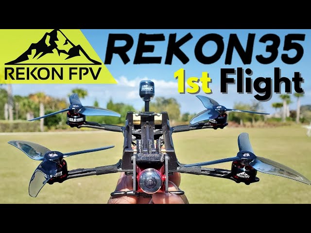 Rekon35 1st Flight | How Far Can You Fly on Two 🔋🔋18650 Batteries?