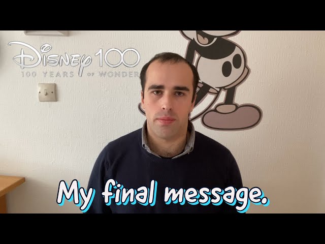 my final message before #Disney100
