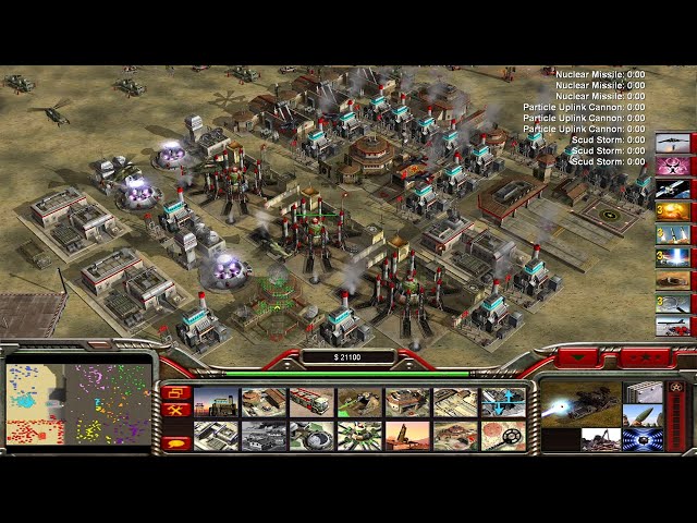 Command & Conquer: Generals - Zero Hour - Boss Generals 1 vs 7 Hard Generals (Thrash The Comp)