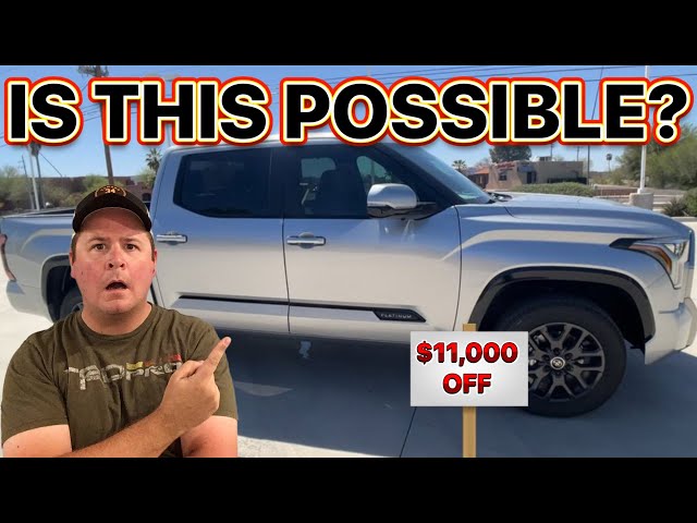The Cheapest 2024 Toyota Tundra High Trims We’ve Seen!