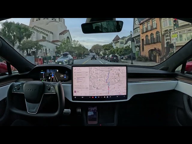 Raw 1x: Presidio on Tesla Full Self-Driving (Supervised) 12.3.3