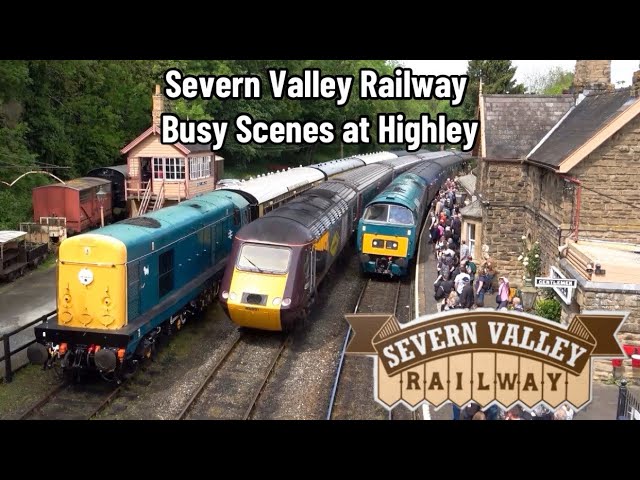 Severn Valley Railway Diesel Gala | Busy Scenes at Highley Inc. POORLY COLAS HST!