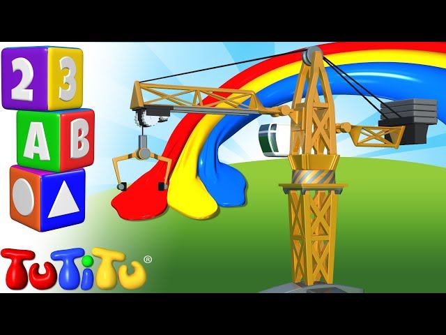 💛🧡💚Fun Toddler Colors Learning with TuTiTu Crane toy💚💜💙  TuTiTu Preschool and songs🎵
