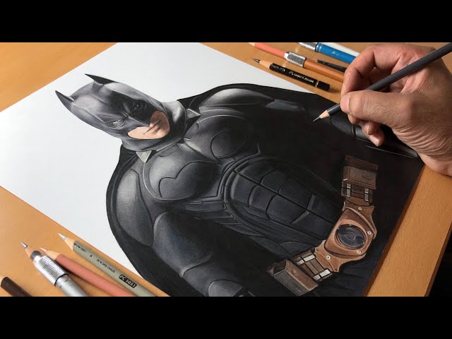 Drawing Batman (Christian Bale) - Timelapse | Artology