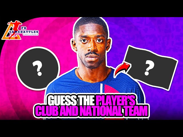 GUESS THE PLAYER'S CLUB AND NATIONAL TEAM 🔥 | FOOTBALL QUIZ 2024